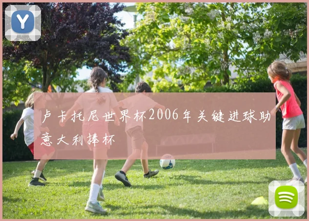 卢卡托尼世界杯2006年关键进球助意大利捧杯
